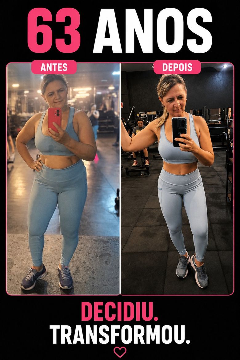 Antes e depois de aluna de 63 anos da Monnick